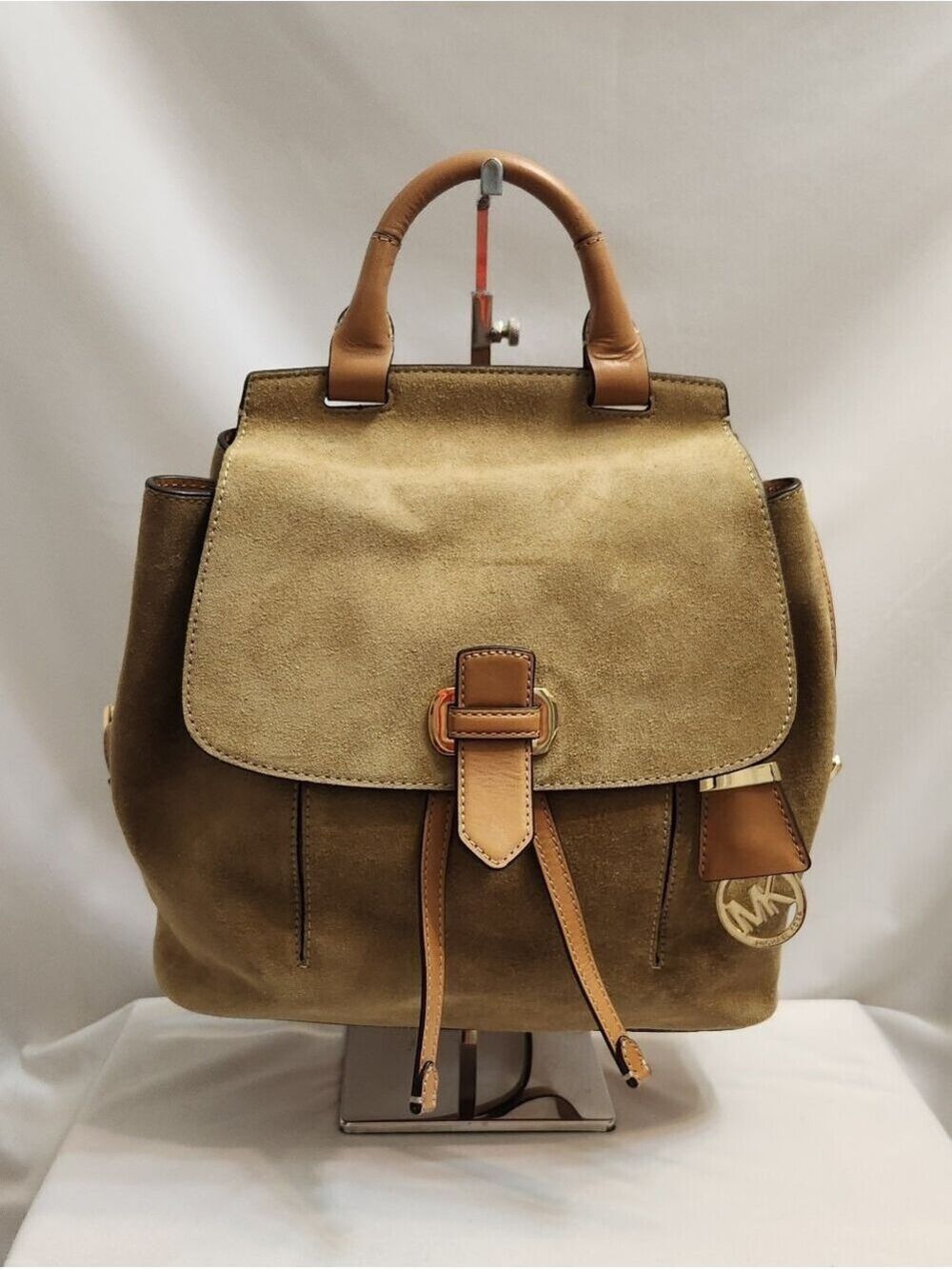 MICHAEL Michael Kors Romy Leather Desert Medium Backpack